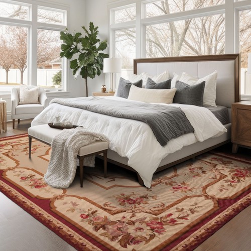 7x9 hand woven wool ivory - hand,
