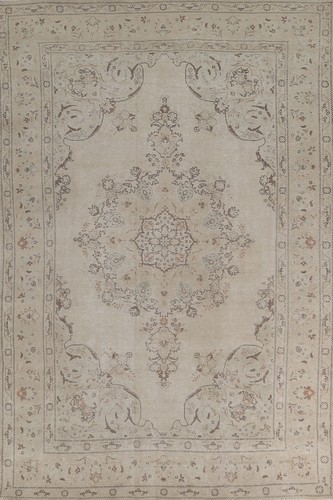 Medallion ivory wool area - ivory, rug