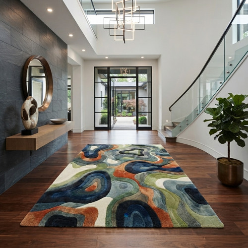 8x10 hand tufted wool - hand,