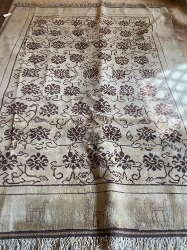 Vintage romanian wool rug 7x9 - vintage,